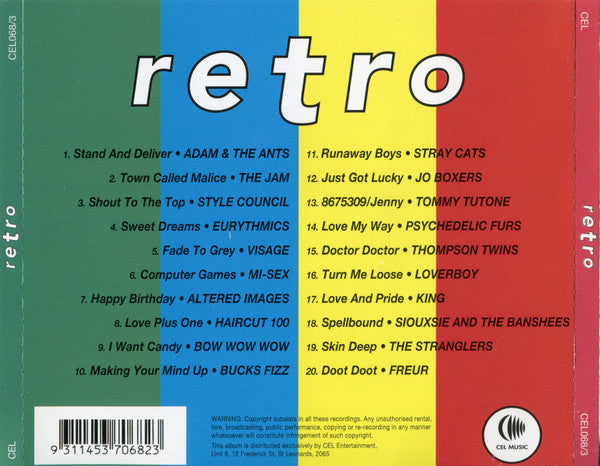 Various : Retro - The Best Of The Early Eighties (CD, Comp, Whi)