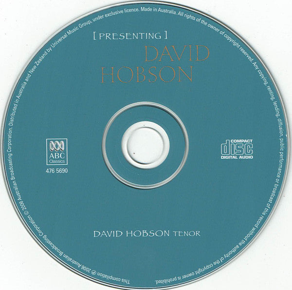 David Hobson : Presenting David Hobson (CD, Comp)