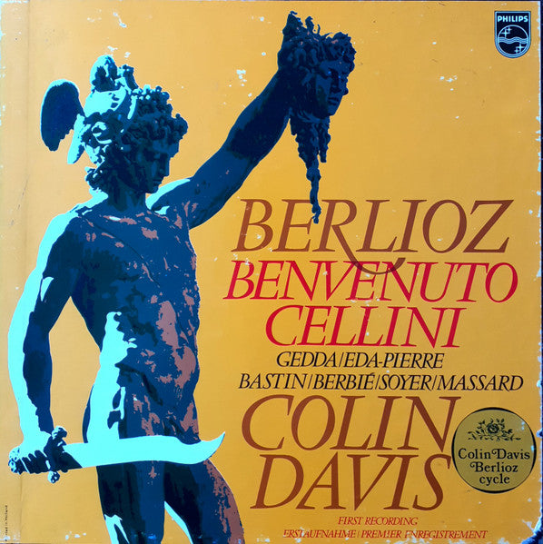 Berlioz* - Gedda*, Eda-Pierre*, Bastin*, Berbié*, Soyer*, Massard*, Colin Davis* : Benvenuto Cellini (4xLP + Box)