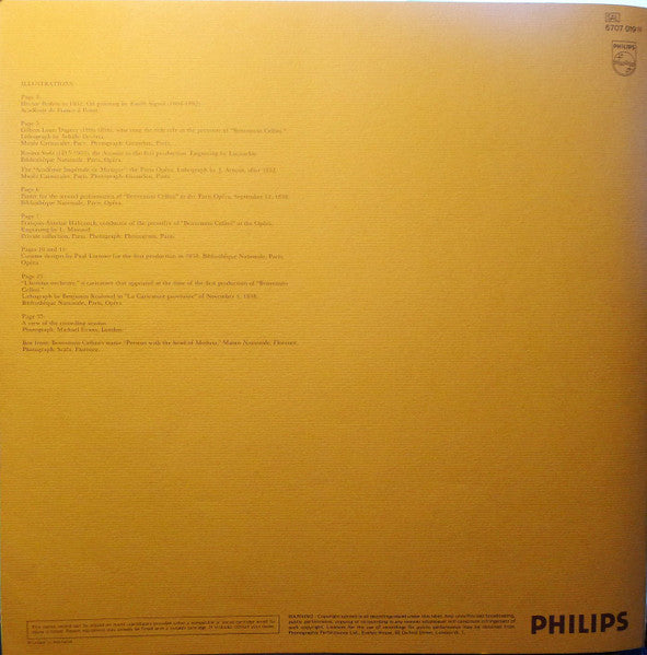 Berlioz* - Gedda*, Eda-Pierre*, Bastin*, Berbié*, Soyer*, Massard*, Colin Davis* : Benvenuto Cellini (4xLP + Box)
