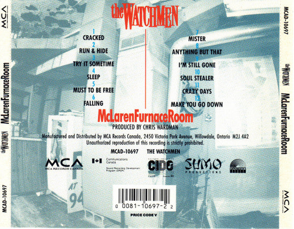 The Watchmen (2) : McLarenFurnaceRoom (CD, Album)