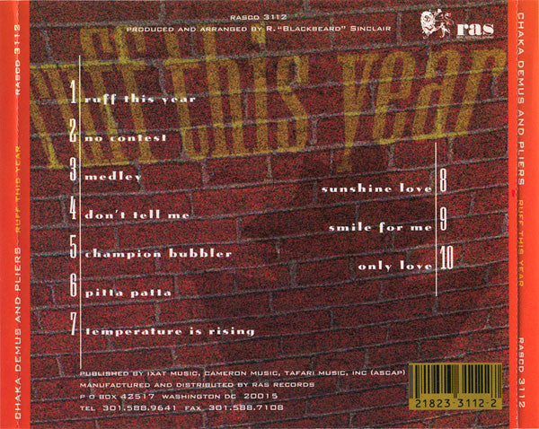 Chaka Demus and Pliers* : Ruff This Year (CD, Album)
