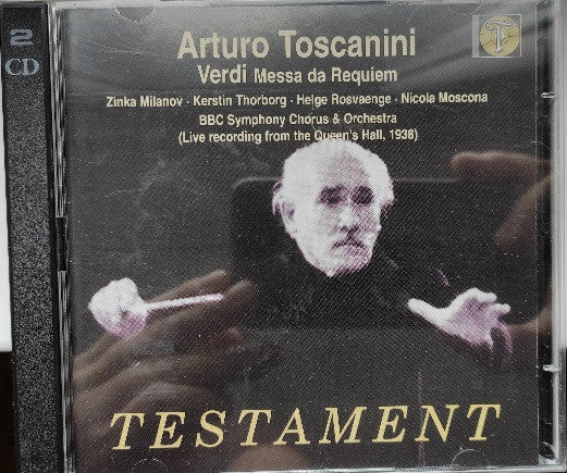 Giuseppe Verdi, Arturo Toscanini, Zinka Milanov, Kerstin Thorborg, Helge Roswaenge, BBC Choral Society, BBC Symphony Orchestra : Messa Da Requiem  (2xCD, Comp, Mono + Box)