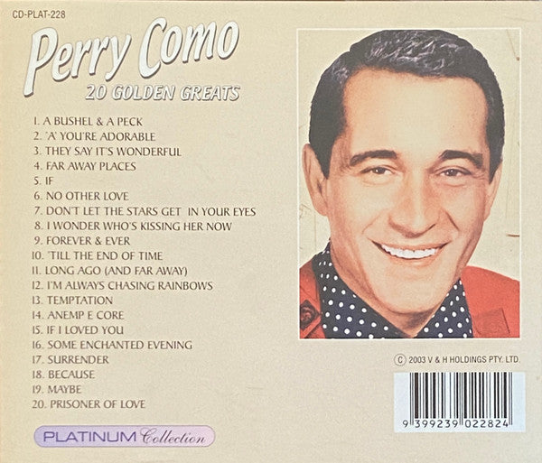 Perry Como : 20 Golden Greats (CD, Comp)