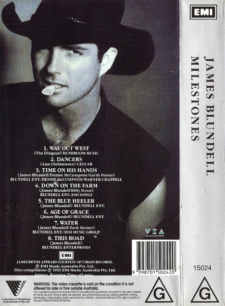James Blundell : Milestones (VHS, Comp, PAL)