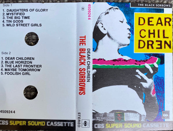 The Black Sorrows : Dear Children  (Cass, Album)