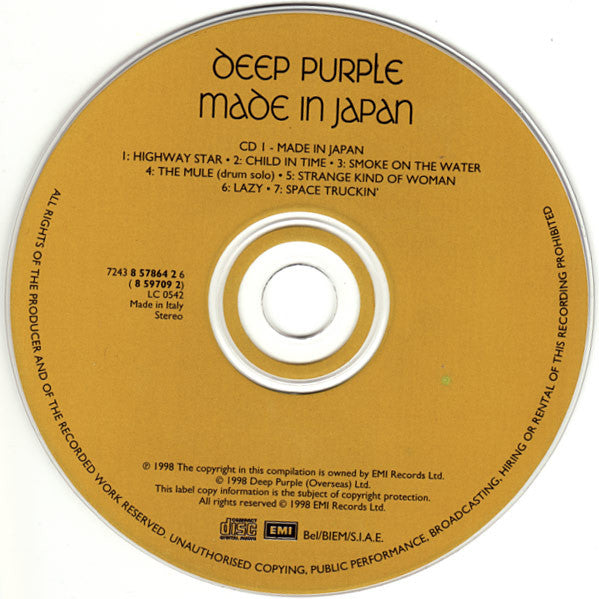 Deep Purple : Made In Japan (2xCD, Album, RE, RM)