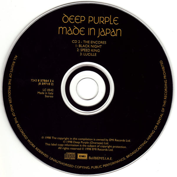 Deep Purple : Made In Japan (2xCD, Album, RE, RM)