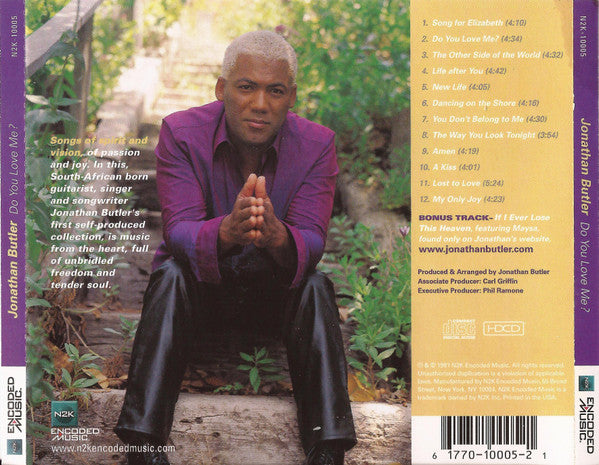 Jonathan Butler : Do You Love Me? (HDCD, Album)