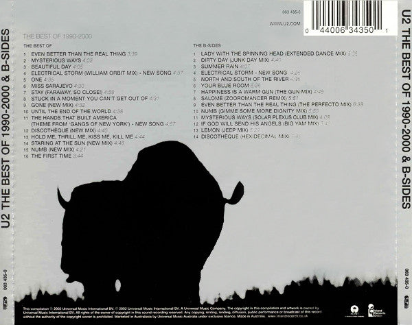 U2 : The Best Of 1990-2000 & B-Sides (2xCD, Comp, Ltd + DVD-V, Promo, PAL)