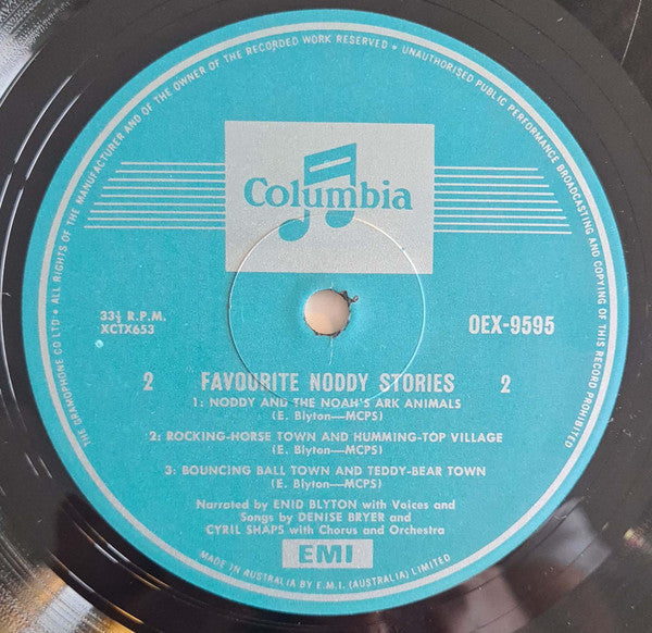Enid Blyton : Favourite Noddy Stories (LP, Album, Mono)