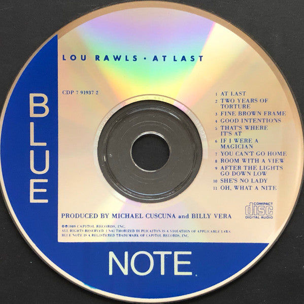 Lou Rawls : At Last (CD, Album)