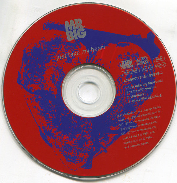 Mr. Big : Just Take My Heart (CD, Maxi)