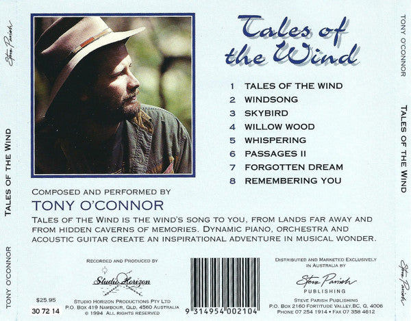 Tony O'Connor (2) : Tales Of The Wind (CD, Album)