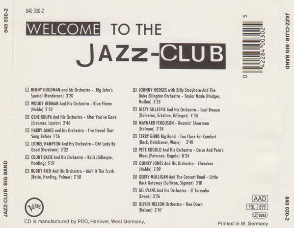 Various : Jazz-Club · Big Band (CD, Comp)