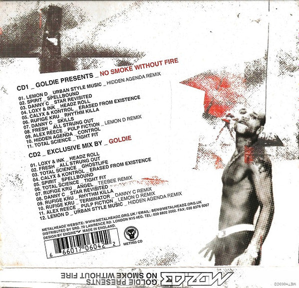 Various : MDZ.03 Metalheadz Presents No Smoke Without Fire (CD, Comp + CD, Comp, Mixed)