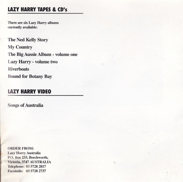 Lazy Harry : Big Aussie Album - Volume One (CD, Album)