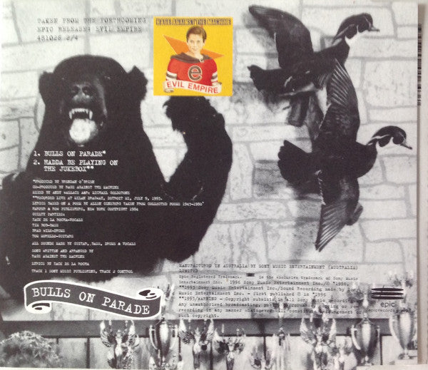 Rage Against The Machine : Bulls On Parade (CD, Single)