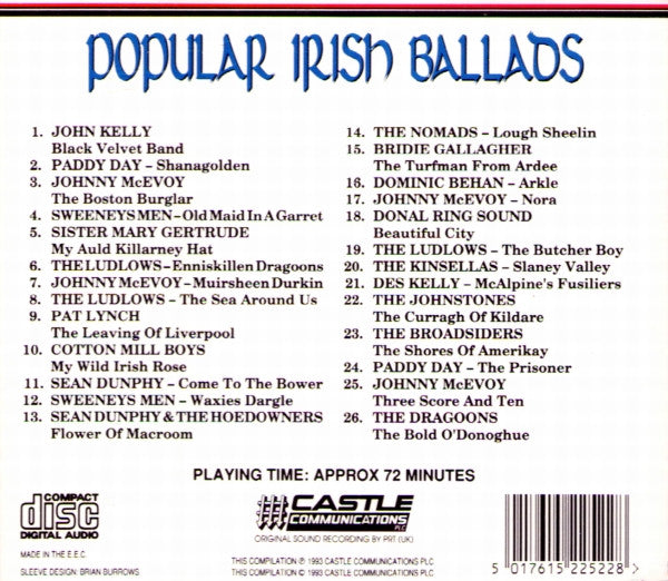 Various : Popular Irish Ballads (CD, Comp)