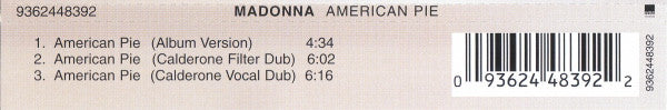 Madonna : American Pie (CD, Single, CD1)