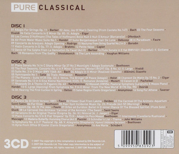 Various : Pure Classical (Box, Comp + 3xCD)