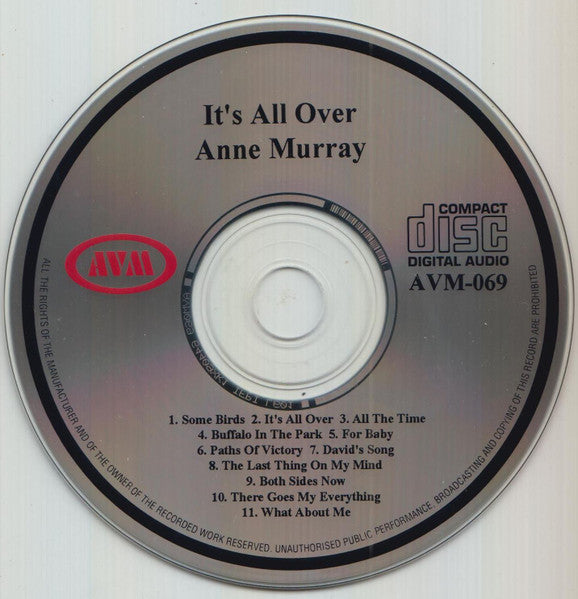 Anne Murray : It's All Over (CD, Comp)