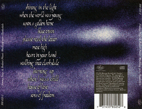 Jimmy Page, Robert Plant : Walking Into Clarksdale (CD, Album)