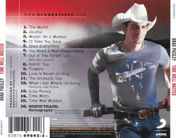 Brad Paisley : Time Well Wasted (CD, Album, RE)