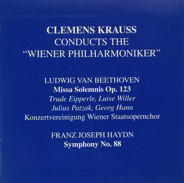 Beethoven*, Haydn*, Wiener Philharmoniker, Clemens Krauss : Clemens Krauss Conducts The "Wiener Philharmoniker" (2xCD, Comp, Mono, Box)