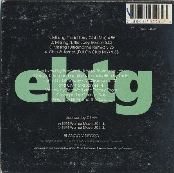 Everything But The Girl : Missing (The Remix EP) (CD, EP, Car)