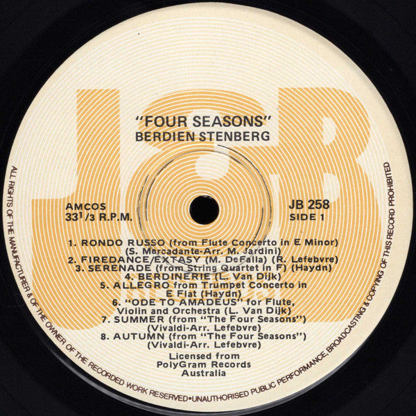 Berdien Stenberg : Four Seasons (LP, Comp)