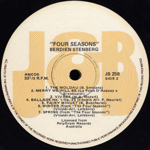 Berdien Stenberg : Four Seasons (LP, Comp)