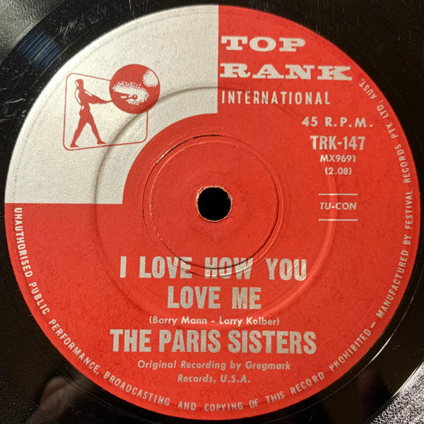 The Paris Sisters : I Love How You Love Me (7", Single)