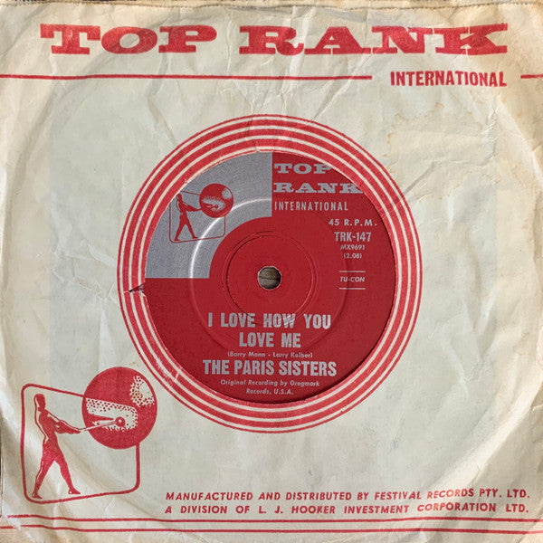 The Paris Sisters : I Love How You Love Me (7", Single)