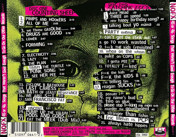 NOFX : 45 Or 46 Songs That Weren't Good Enough To Go On Our Other Records (2xCD, Comp)