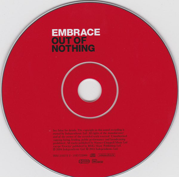 Embrace : Out Of Nothing (CD, Album)