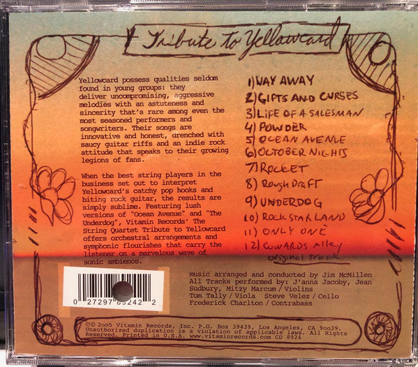 Various : The String Quartet Tribute To Yellowcard (CD, Album)
