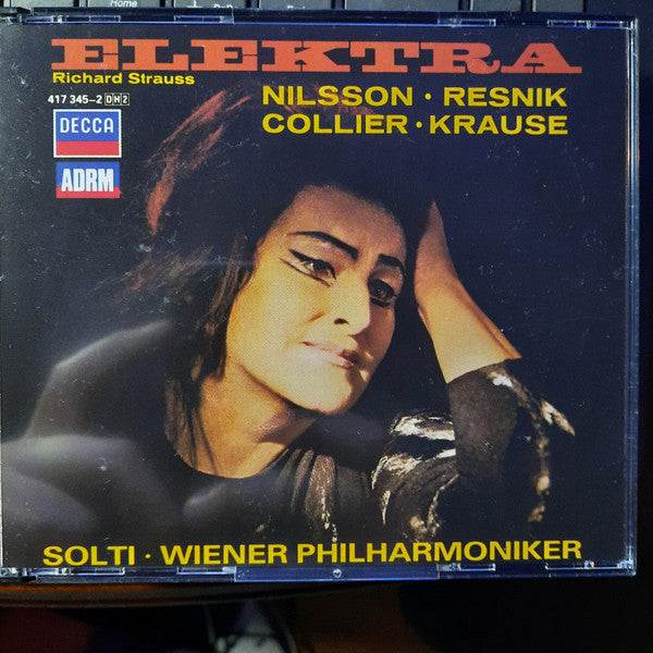 Richard Strauss - Birgit Nilsson • Regina Resnik • Marie Collier • Tom Krause • Georg Solti • Wiener Philharmoniker : Elektra (2xCD, Album + Box, RE)