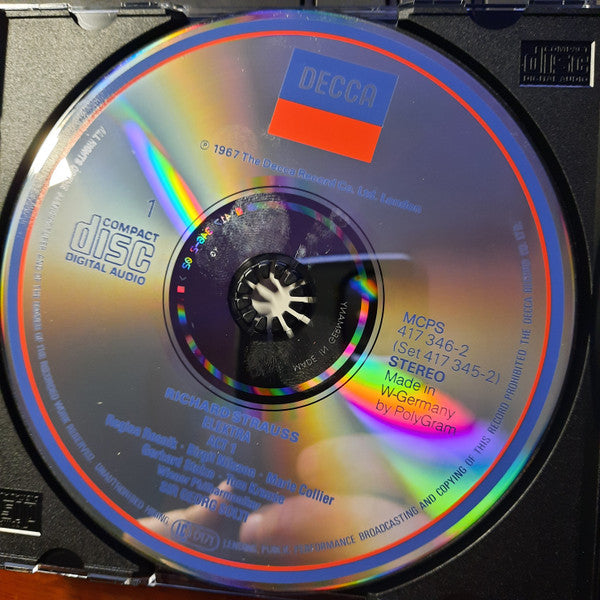 Richard Strauss - Birgit Nilsson • Regina Resnik • Marie Collier • Tom Krause • Georg Solti • Wiener Philharmoniker : Elektra (2xCD, Album + Box, RE)