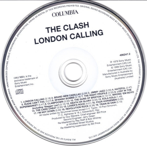 The Clash : London Calling (CD, Album, RE, RM)