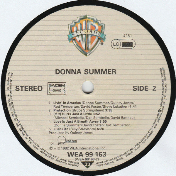 Donna Summer : Donna Summer (LP, Album)