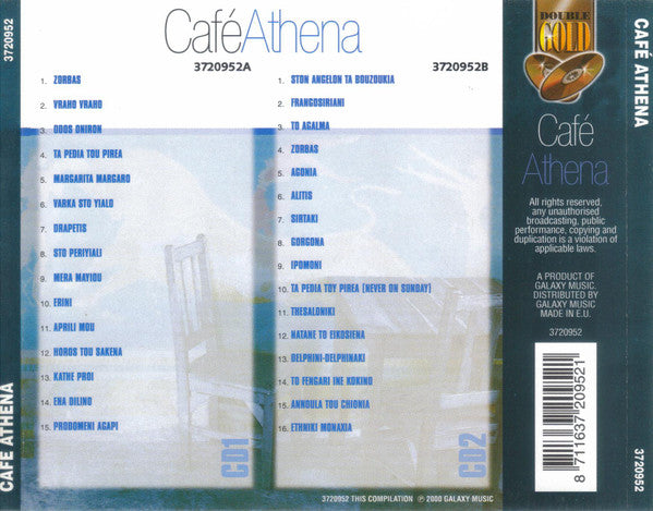 Unknown Artist : Café Athena (2xCD, Comp)