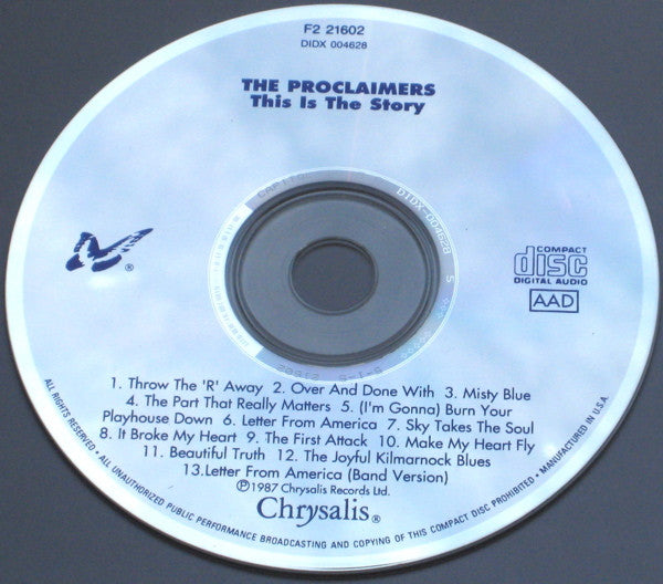 The Proclaimers : This Is The Story (CD, Album, RE)