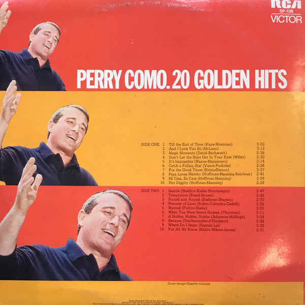 Perry Como : 20 Golden Hits (LP, Comp)