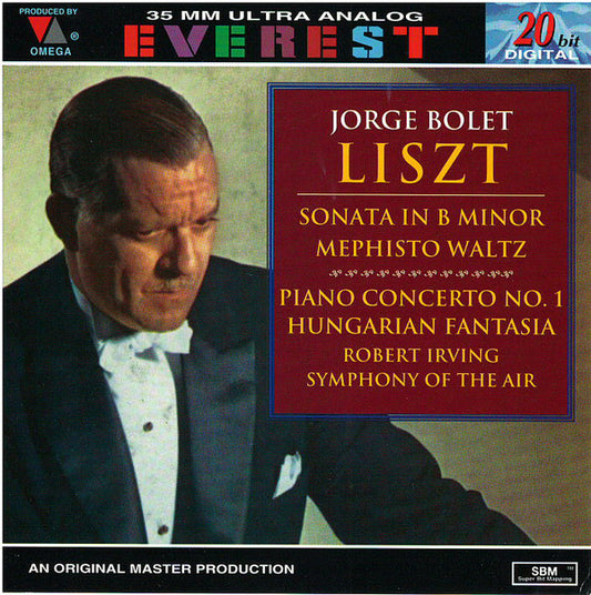 Jorge Bolet : Jorge Bolet Plays Liszt Sonata In B Min./Concerto No. 1 (CD, Comp, RM, SBM)