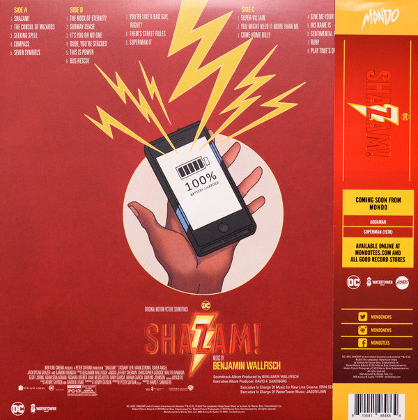 Benjamin Wallfisch : Shazam! Original Motion Picture Soundtrack (LP, Album, S/Edition, Sha)