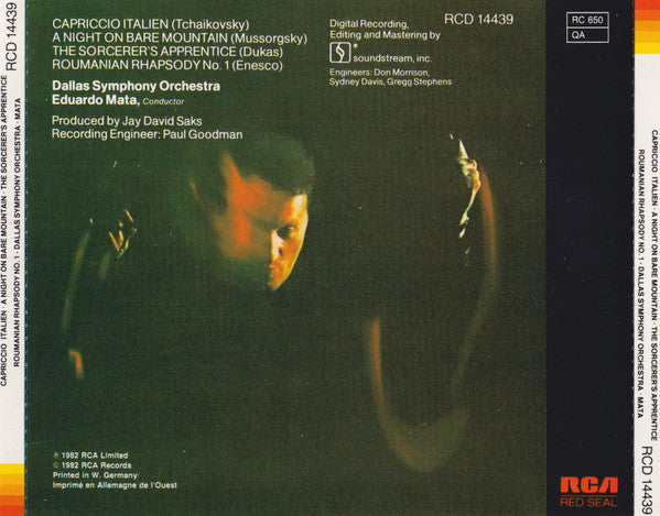 Dallas Symphony Orchestra, Eduardo Mata : Showpieces For Orchestra (CD, Album)