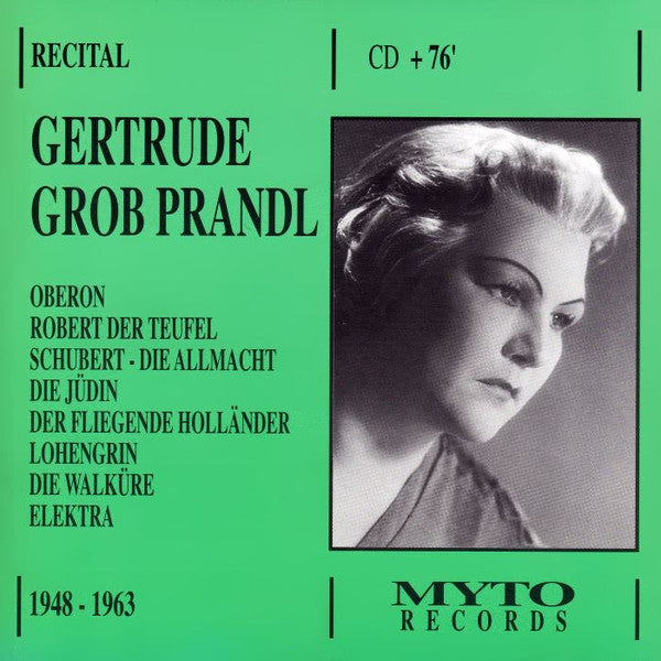 Gertrude Grob-Prandl : 1948-1963 (CD, Comp, Mono)