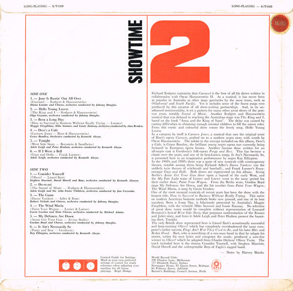 Various : Showtime 2 (LP, Comp, Mono, Club)