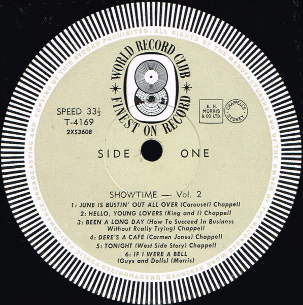 Various : Showtime 2 (LP, Comp, Mono, Club)